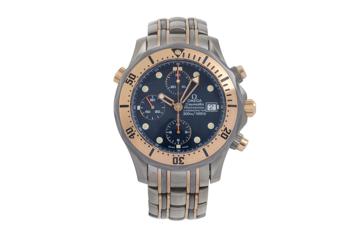 Omega Seamaster chronograph titanium / gold automatic men's watch 2296.80.00  [2605407]