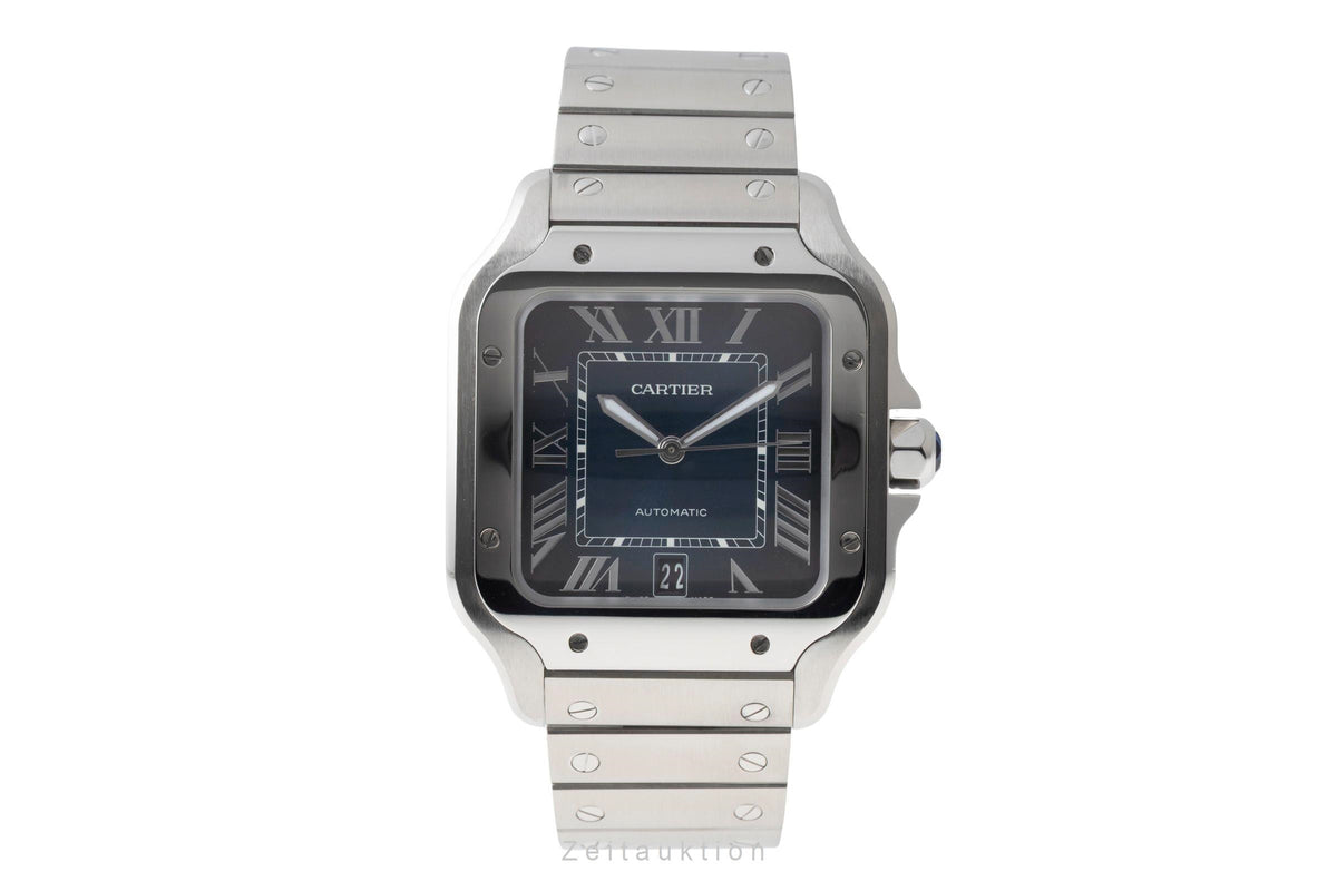 Cartier Santos steel automatic men's watch WSSA0030 LP: 9000EUR  [2605408]