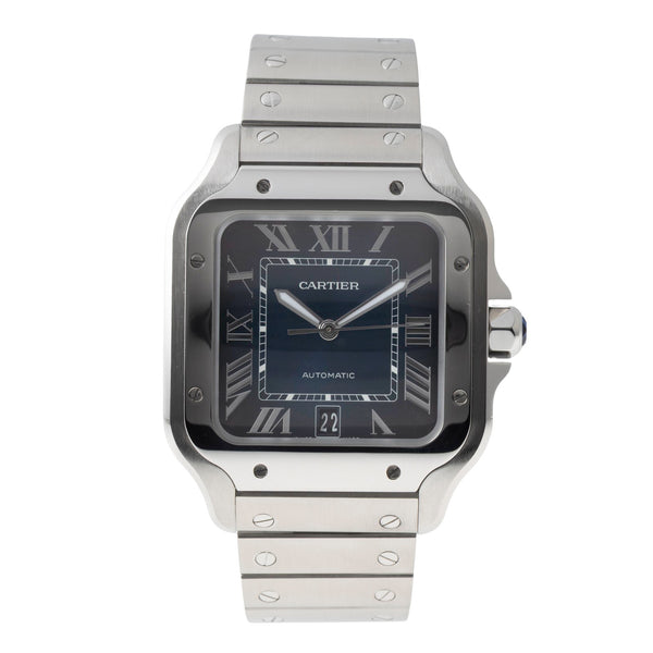 Cartier Santos steel automatic men's watch WSSA0030 LP: 9000EUR  [2605408]