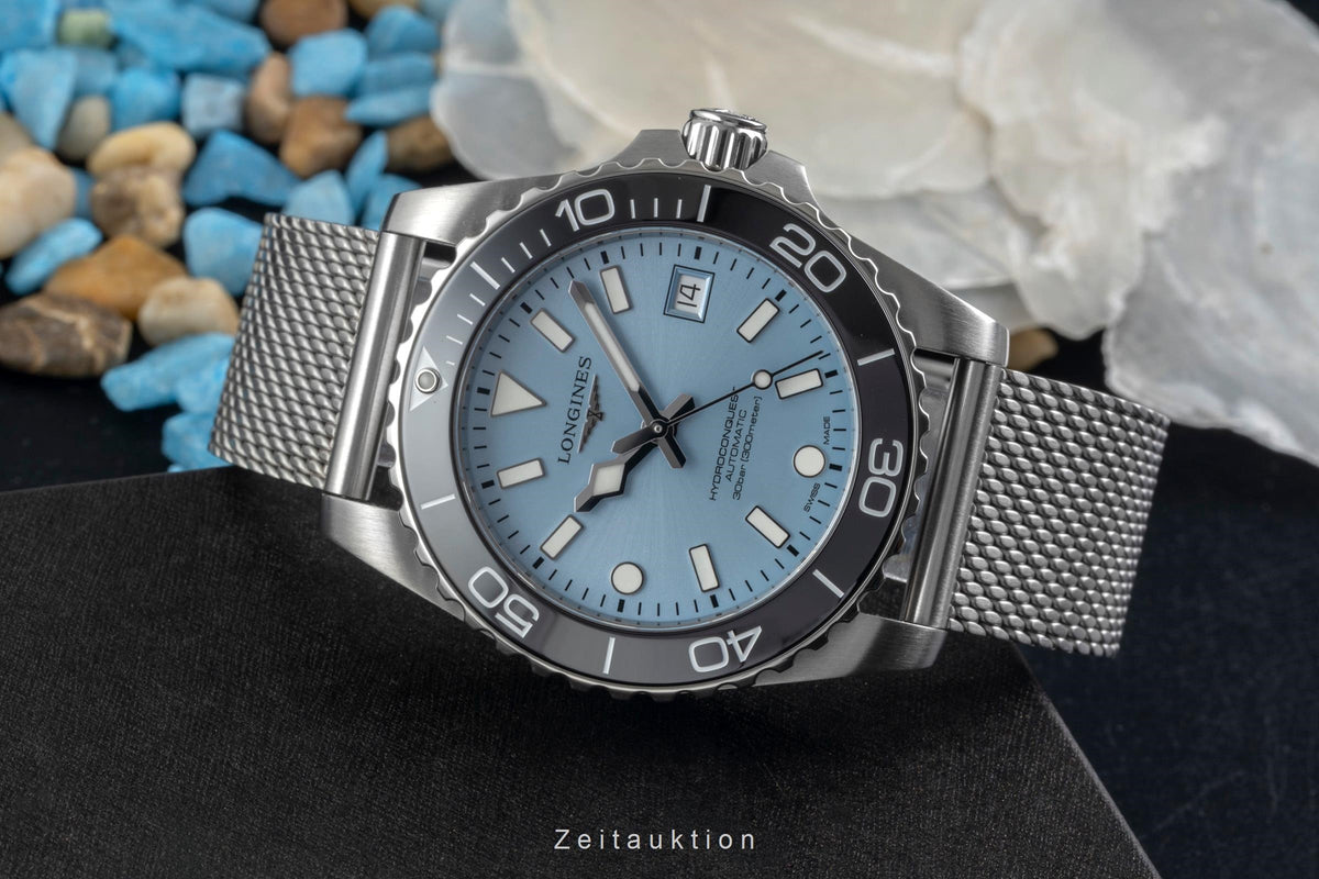 Longines Hydro Conquest acciaio automatismo orologio da uomo L3.779.4.99.6 LP: 2250EUR  [2605412]
