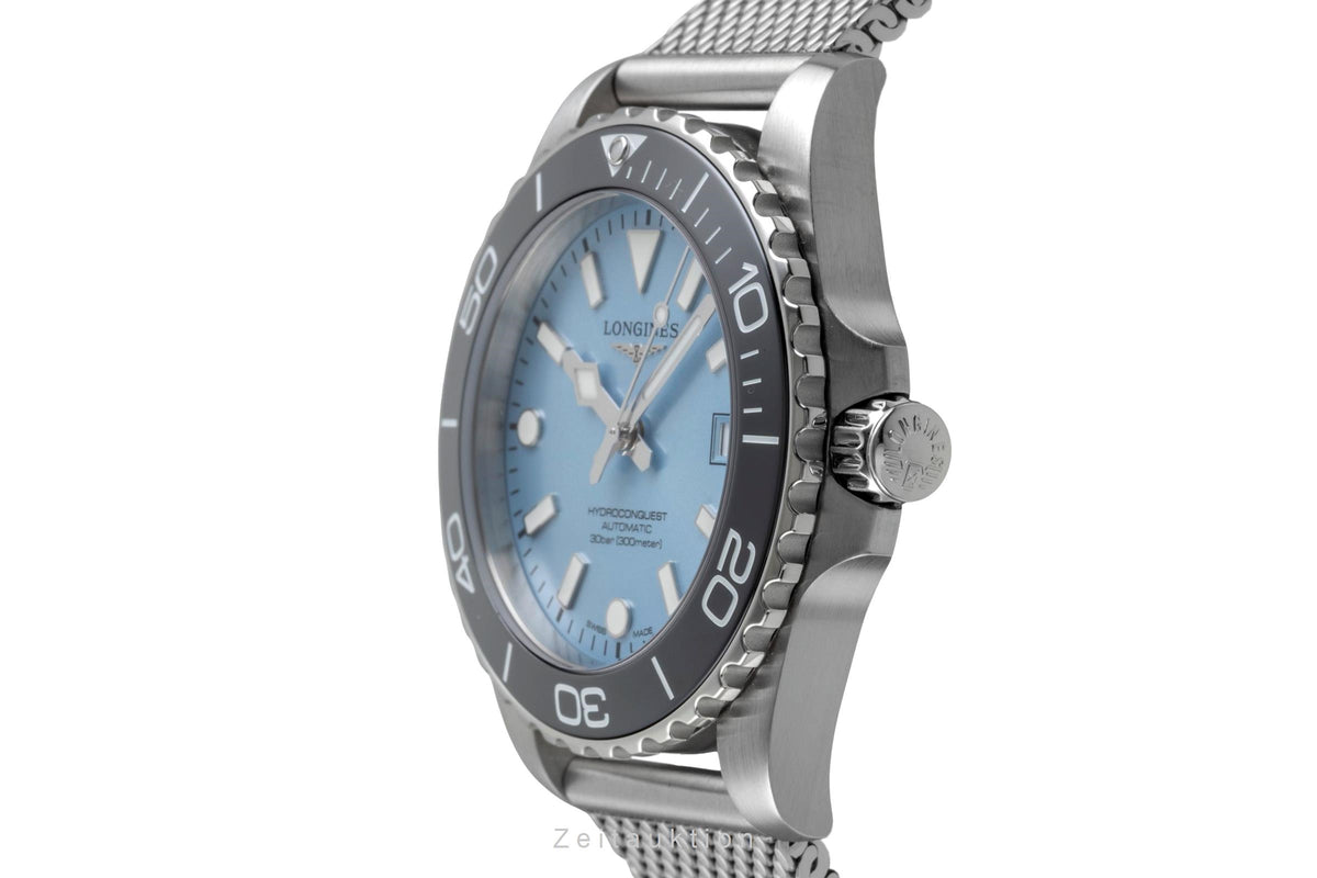 Longines Hydro Conquest acciaio automatismo orologio da uomo L3.779.4.99.6 LP: 2250EUR  [2605412]