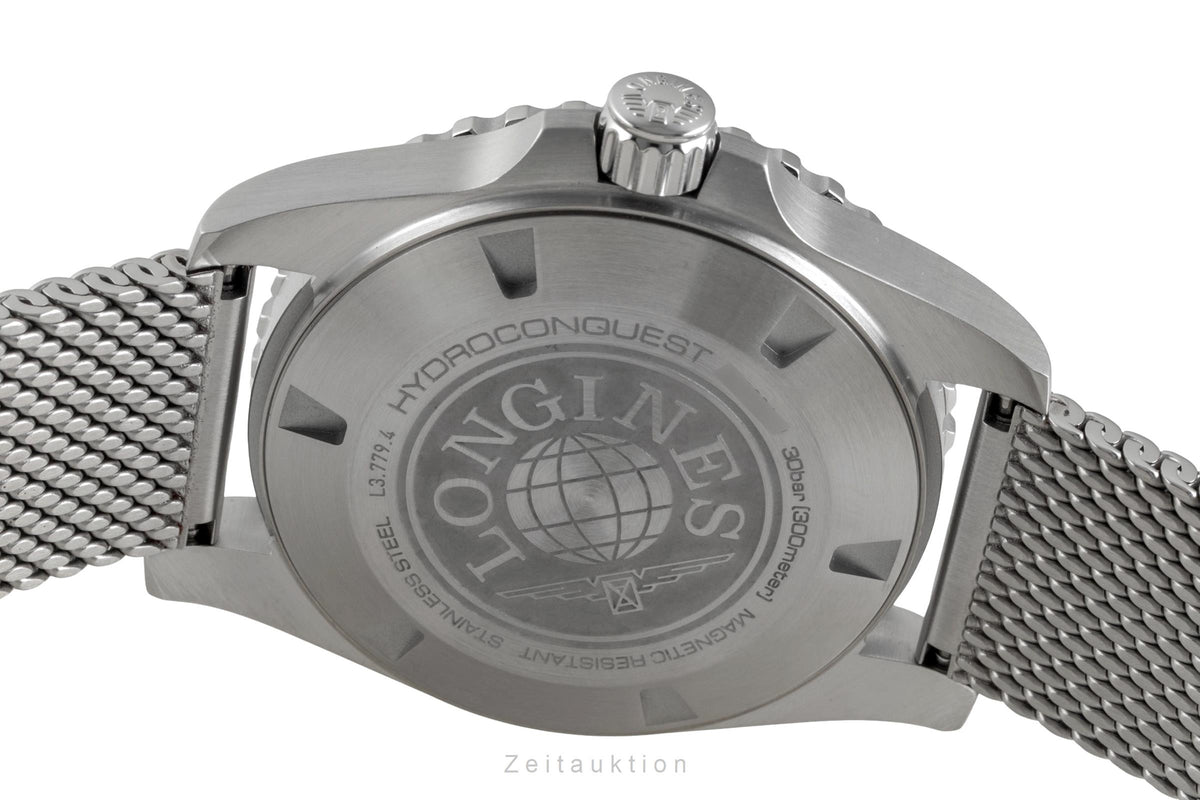 Longines Hydro Conquest acciaio automatismo orologio da uomo L3.779.4.99.6 LP: 2250EUR  [2605412]