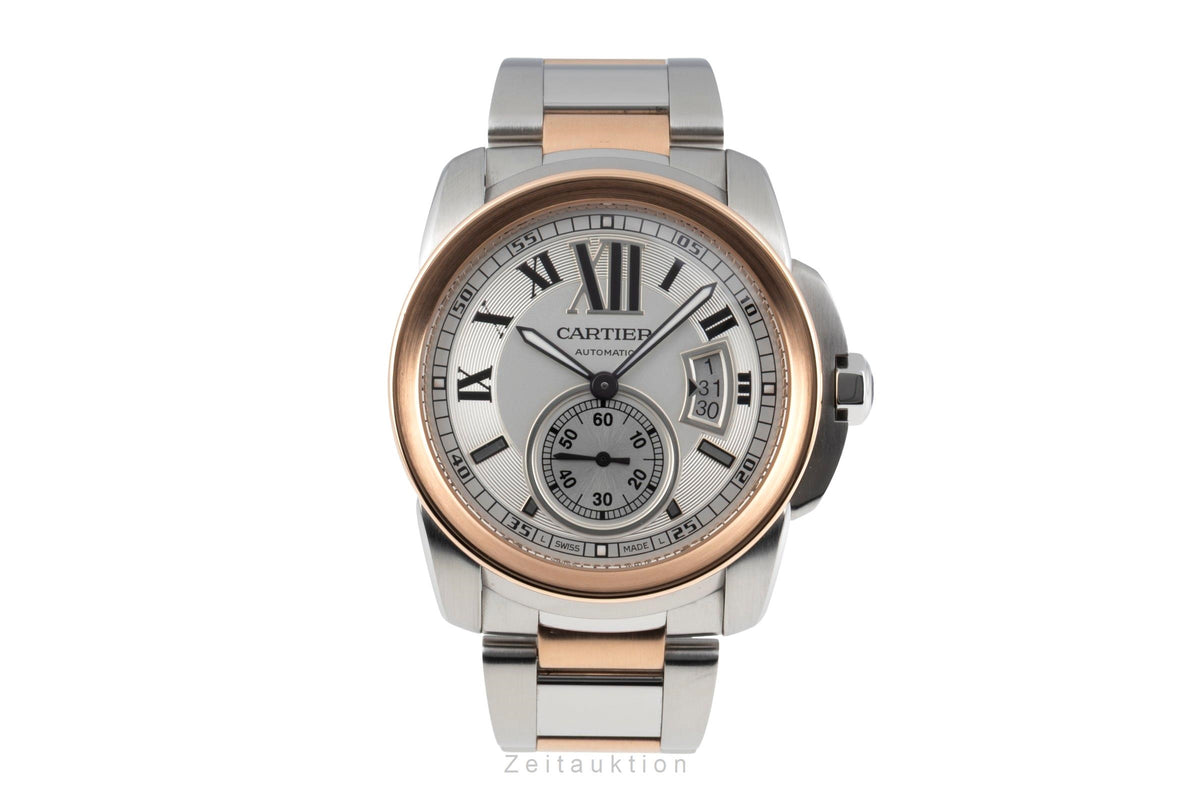 Cartier Calibre de Cartier steel / gold automatic men's watch W7100039  [2605413]