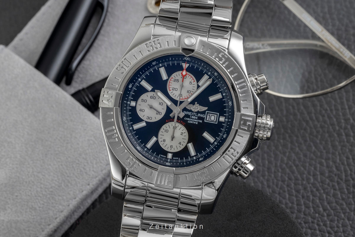 Breitling Super Avenger II cronógrafo acero automático reloj para caballeros A13371111B1A1  [2605415]