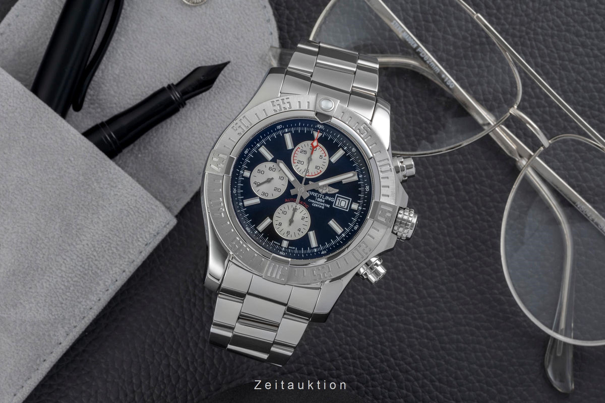 Breitling Super Avenger II cronógrafo acero automático reloj para caballeros A13371111B1A1  [2605415]