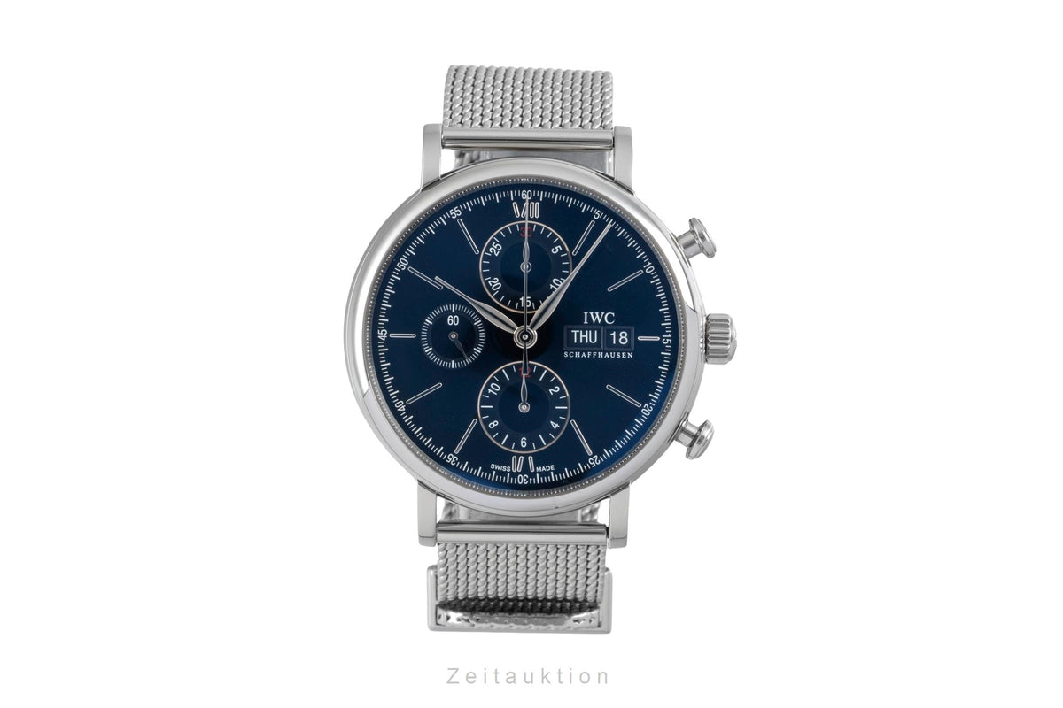 IWC Portofino Chronograph Edelstahl Automatik Herrenuhr Ref. IW391010 Papiere [2605421]