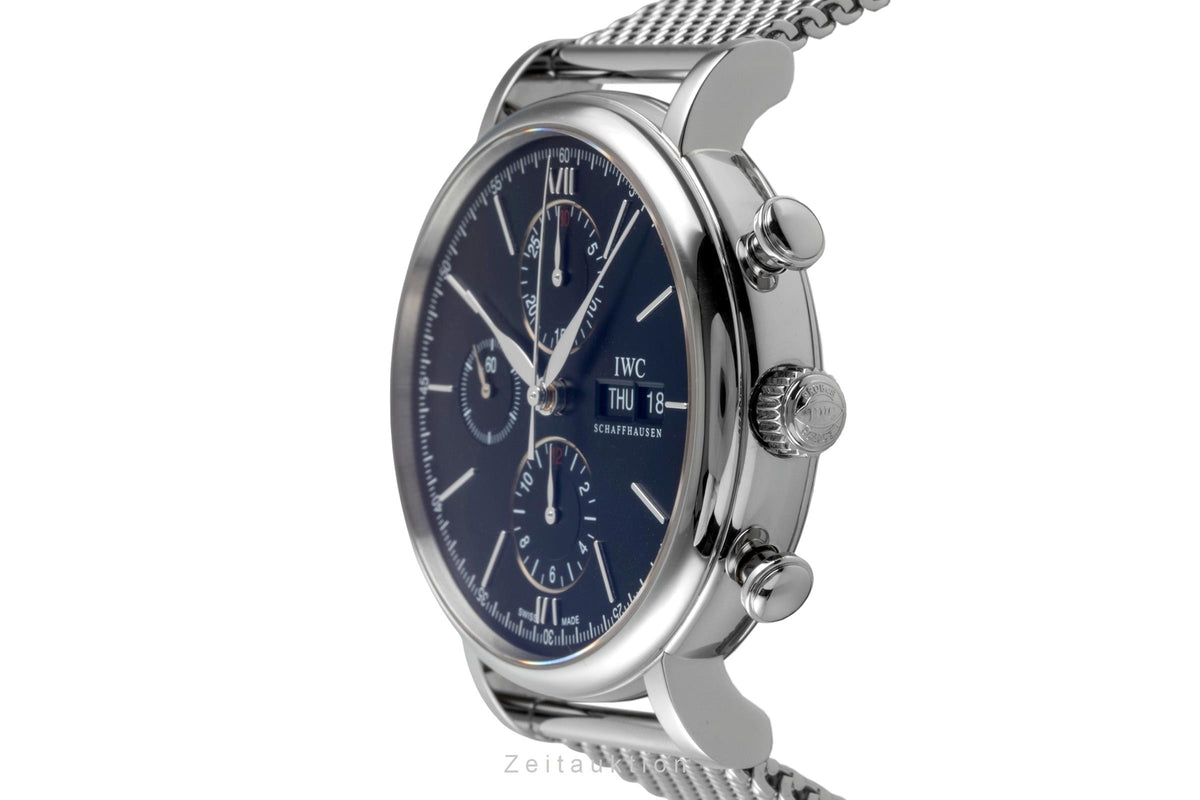 IWC Portofino Chronograph Edelstahl Automatik Herrenuhr Ref. IW391010 Papiere [2605421]