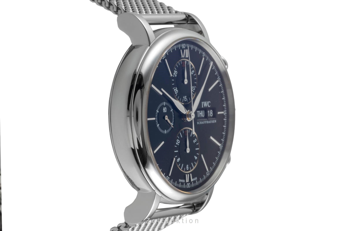 IWC Portofino Chronograph Edelstahl Automatik Herrenuhr Ref. IW391010 Papiere [2605421]