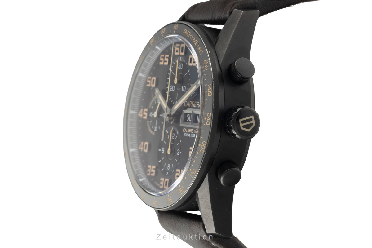 Tag Heuer Carrera Chronograph Titan Automatik Herrenuhr Ref. CV2A84.FC6394  [2605424]