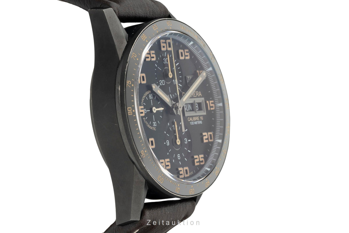 Tag Heuer Carrera Chronograph Titan Automatik Herrenuhr Ref. CV2A84.FC6394  [2605424]