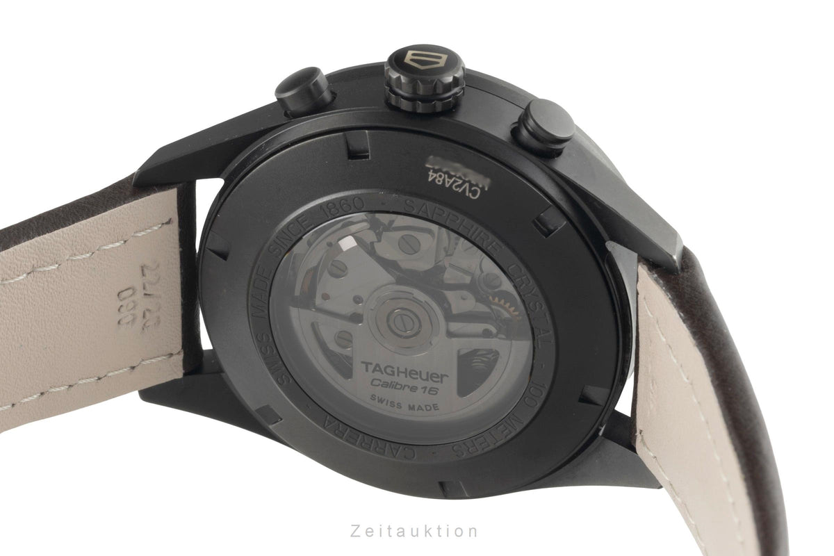 Tag Heuer Carrera Chronograph Titan Automatik Herrenuhr Ref. CV2A84.FC6394  [2605424]