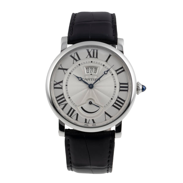 Cartier Rotonde de Cartier Stahl Handaufzug Herrenuhr Ref. W1556369 Papiere [2605428]