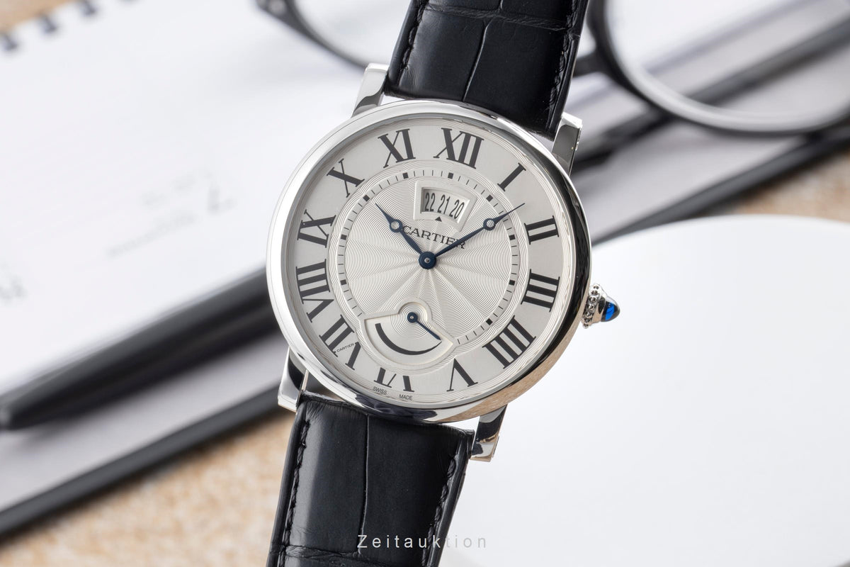 Cartier Rotonde de Cartier Stahl Handaufzug Herrenuhr Ref. W1556369 Papiere [2605428]