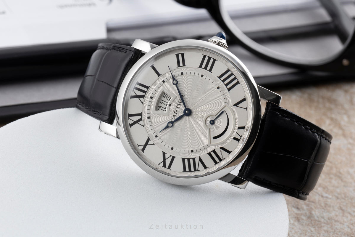 Cartier Rotonde de Cartier Stahl Handaufzug Herrenuhr Ref. W1556369 Papiere [2605428]