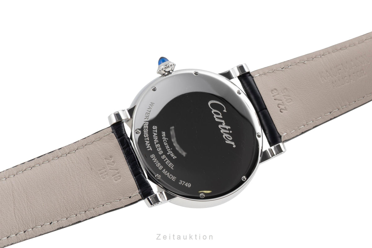 Cartier Rotonde de Cartier Stahl Handaufzug Herrenuhr Ref. W1556369 Papiere [2605428]