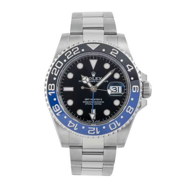 Rolex GMT-Master II chronograph steel automatic men's watch 126710BLNR  [2605433]
