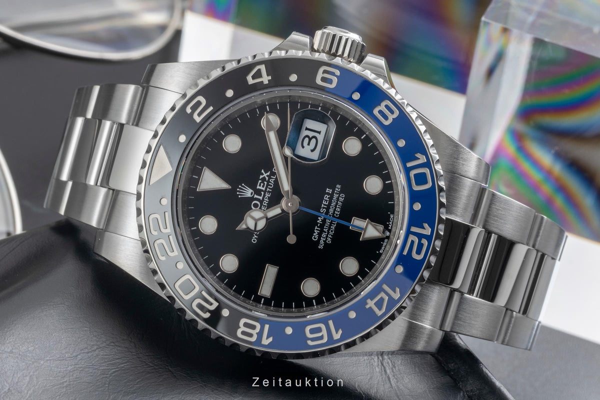 Rolex GMT-Master II chronograph steel automatic men's watch 126710BLNR  [2605433]