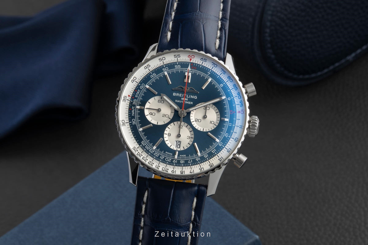 Breitling Navitimer 01 46 cronógrafo acero automático reloj para caballeros AB0137 LP: 9500EUR  [2605434]