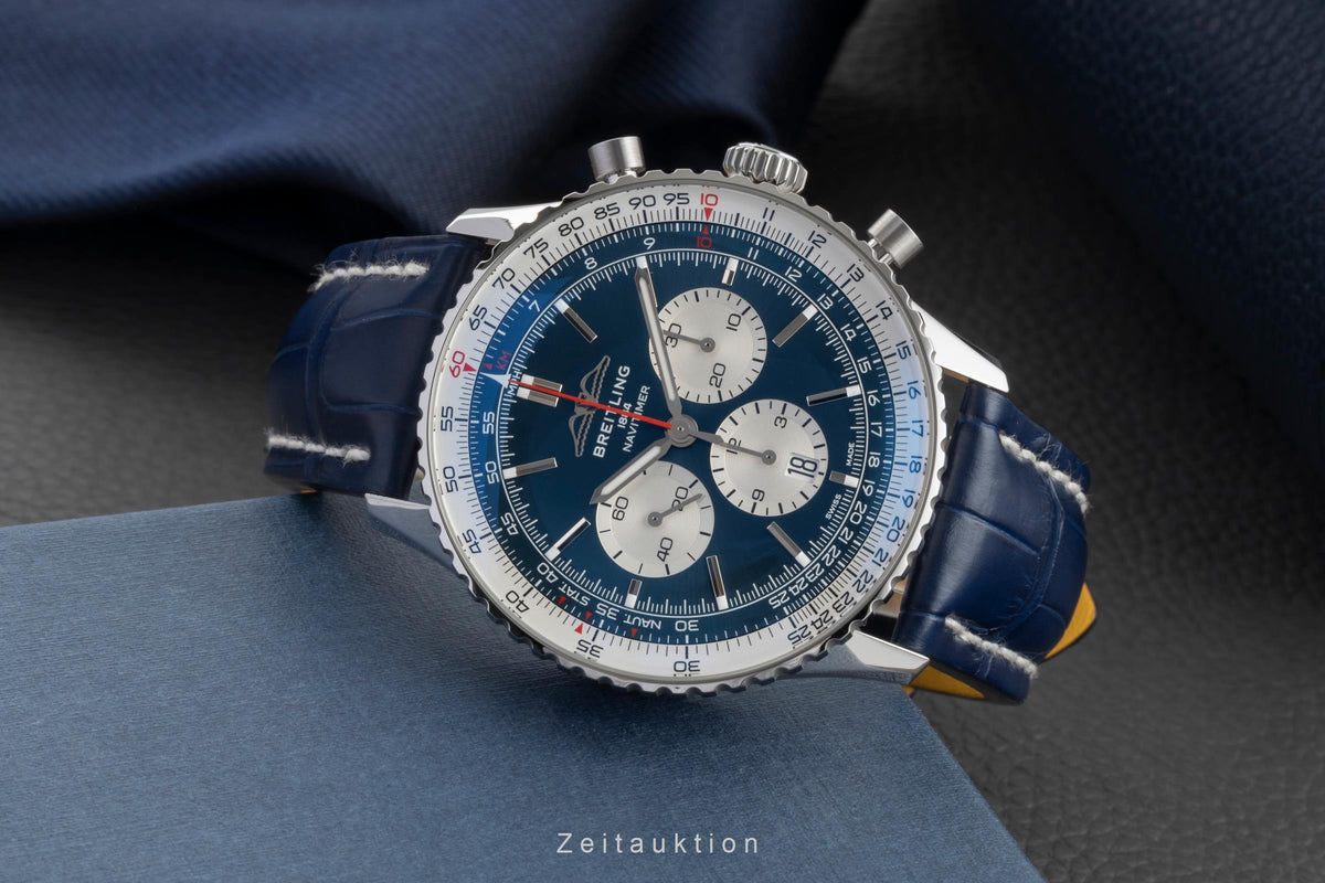 Breitling Navitimer 01 46 cronógrafo acero automático reloj para caballeros AB0137 LP: 9500EUR  [2605434]
