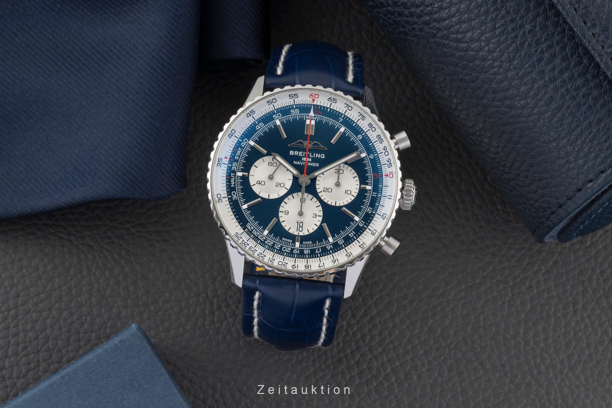 Breitling Navitimer 01 46 cronógrafo acero automático reloj para caballeros AB0137 LP: 9500EUR  [2605434]