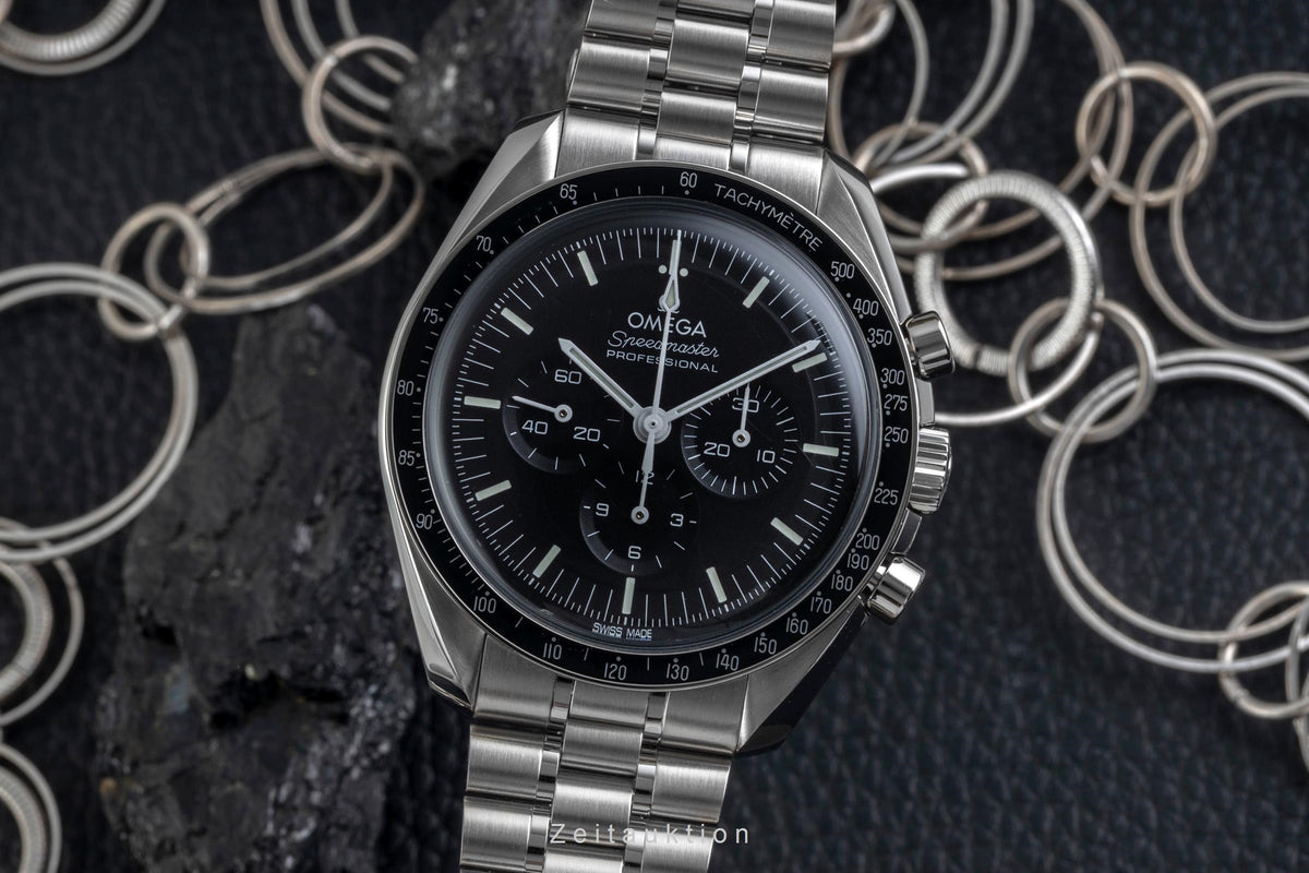 Omega Speedmaster Moonwatch cronografo acciaio carica manuale orologio da uomo 310.30.42.50.01.001 LP: 7600EUR  [2605435]