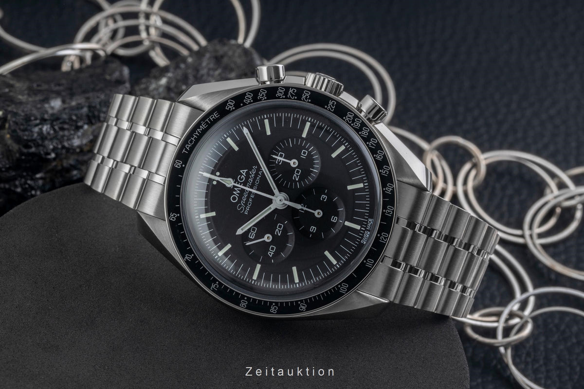 Omega Speedmaster Moonwatch cronografo acciaio carica manuale orologio da uomo 310.30.42.50.01.001 LP: 7600EUR  [2605435]