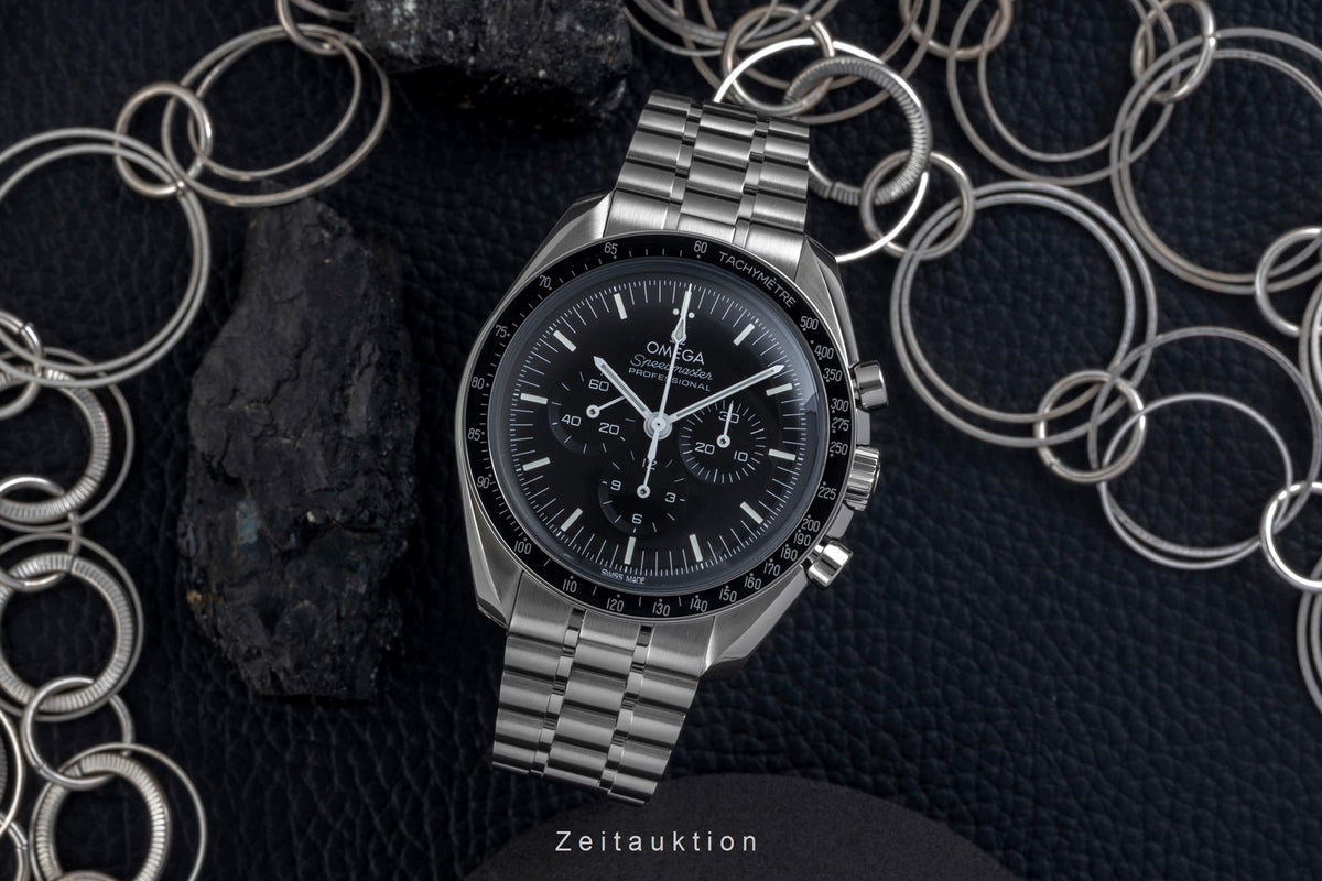 Omega Speedmaster Moonwatch cronografo acciaio carica manuale orologio da uomo 310.30.42.50.01.001 LP: 7600EUR  [2605435]