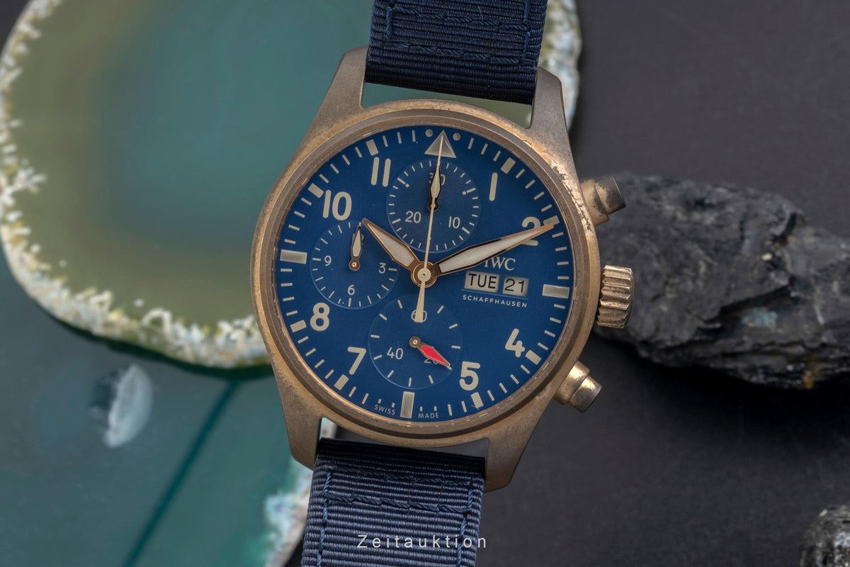 IWC Fliegerchronograph cronografo bronzo automatismo orologio da uomo IW388109 LP: 8900EUR  [2605441]