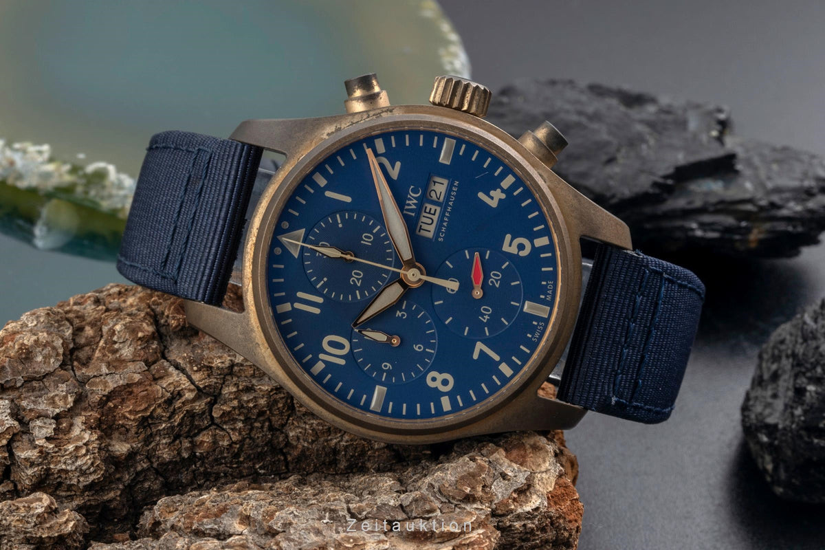 IWC Fliegerchronograph cronografo bronzo automatismo orologio da uomo IW388109 LP: 8900EUR  [2605441]