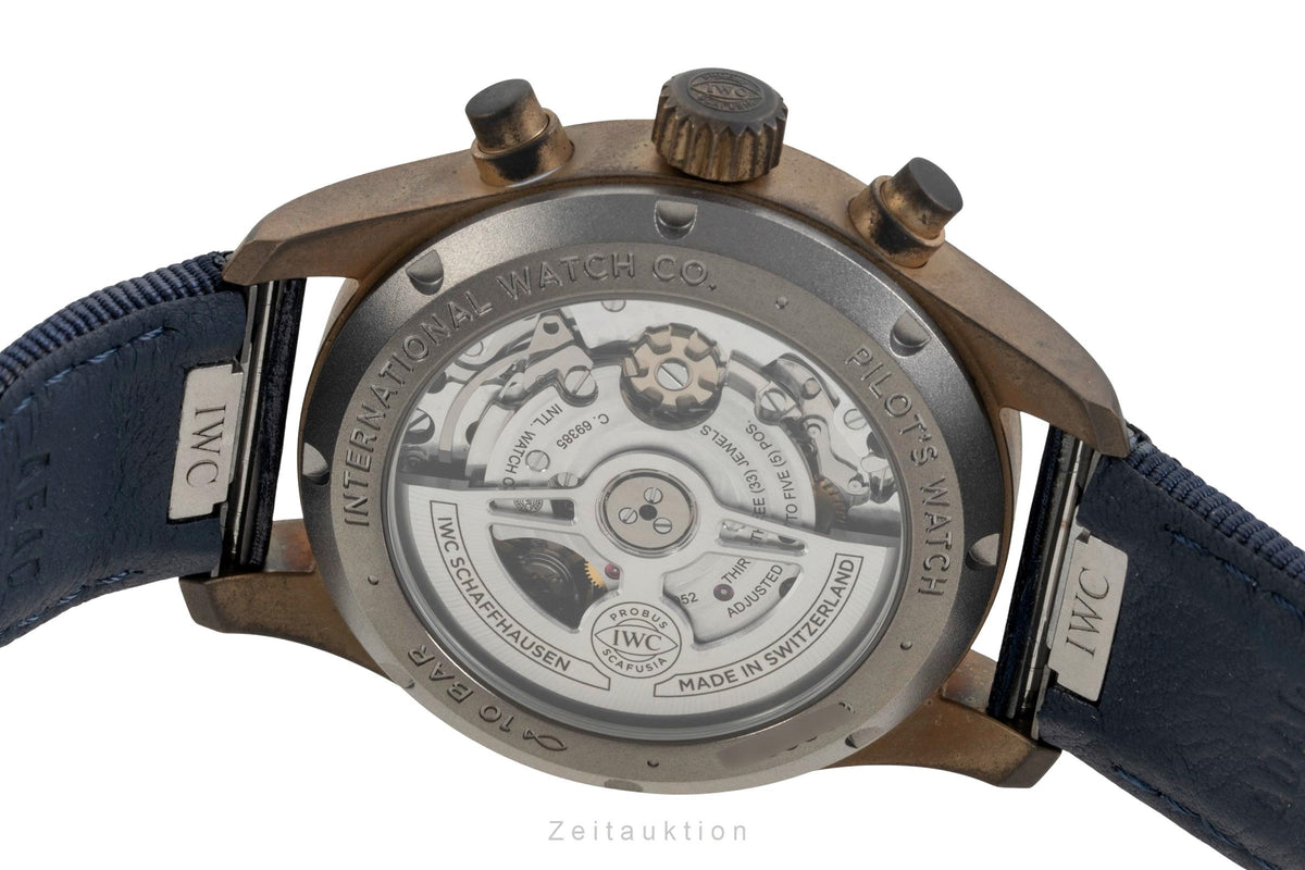 IWC Fliegerchronograph cronografo bronzo automatismo orologio da uomo IW388109 LP: 8900EUR  [2605441]