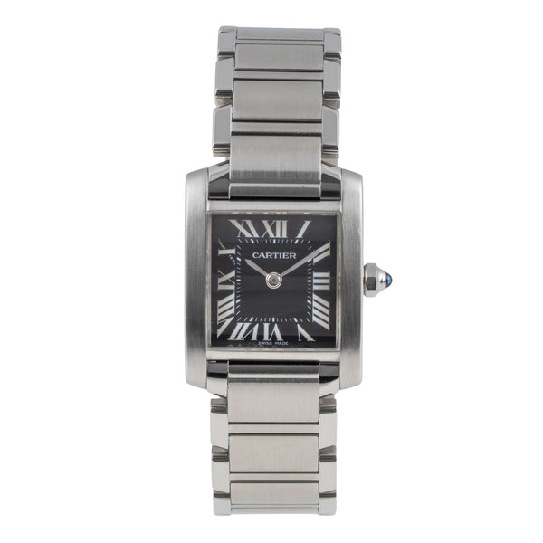 Cartier Tank Francaise steel quartz women's watch W51026Q3  [2605450]