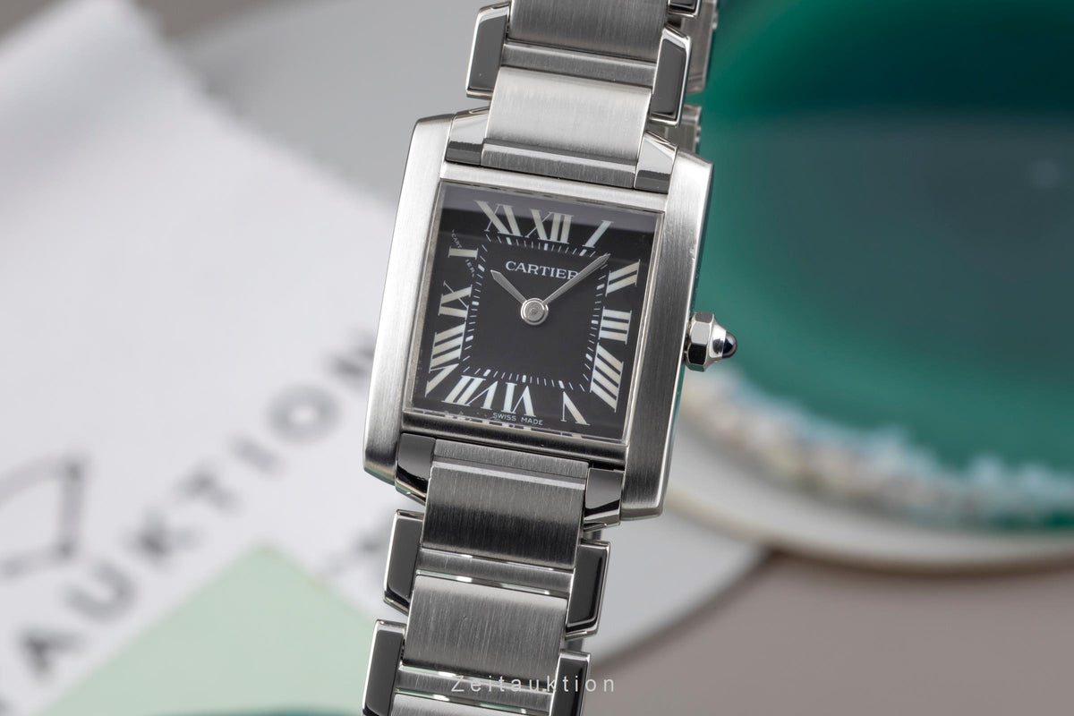 Cartier Tank Francaise steel quartz women's watch W51026Q3  [2605450]
