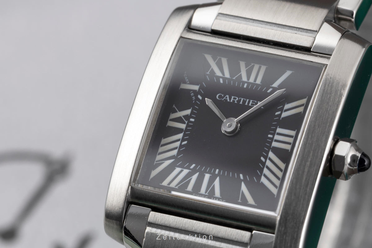 Cartier Tank Francaise steel quartz women's watch W51026Q3  [2605450]