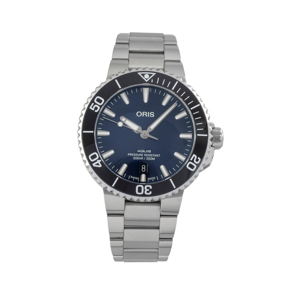 Oris Aquis Date steel automatic men's watch 01 733 7766 4135  [2605456]