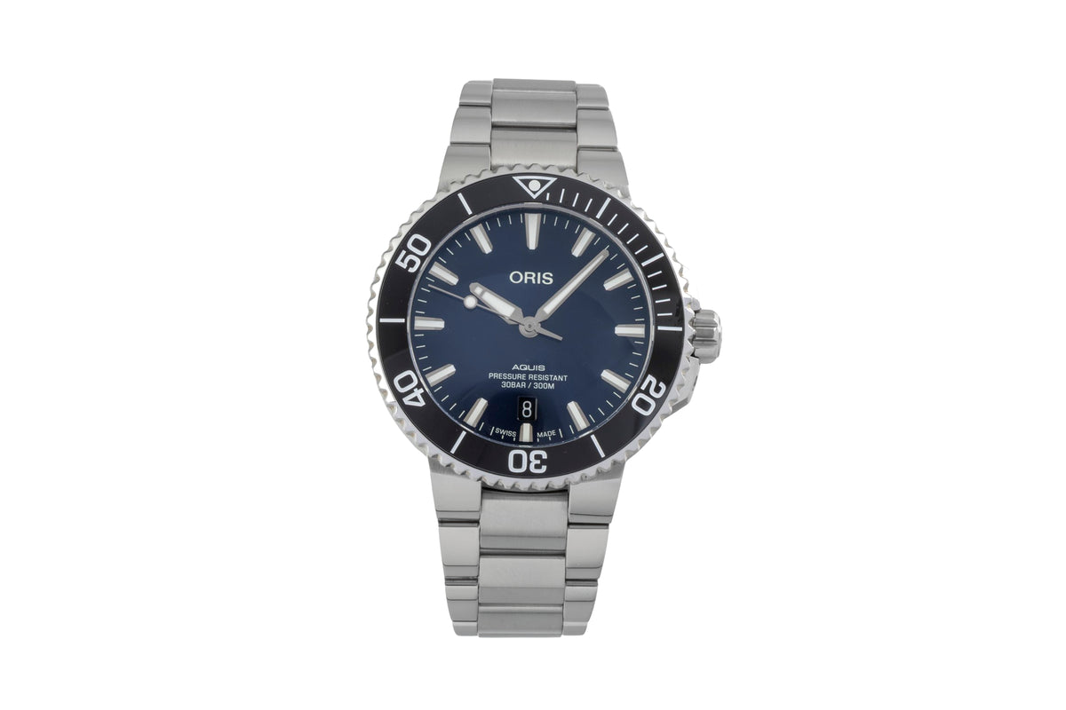 Oris Aquis Date steel automatic men's watch 01 733 7766 4135  [2605456]