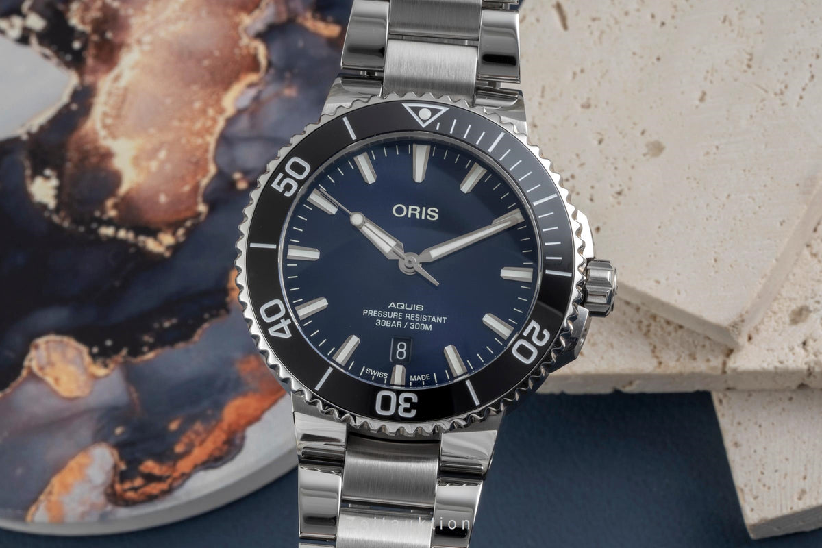 Oris Aquis Date steel automatic men's watch 01 733 7766 4135  [2605456]