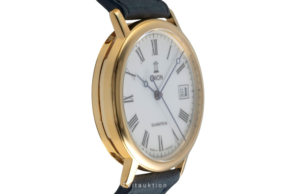 Union Glashütte Klassik gilt-brass automatic men's watch  [2605464]