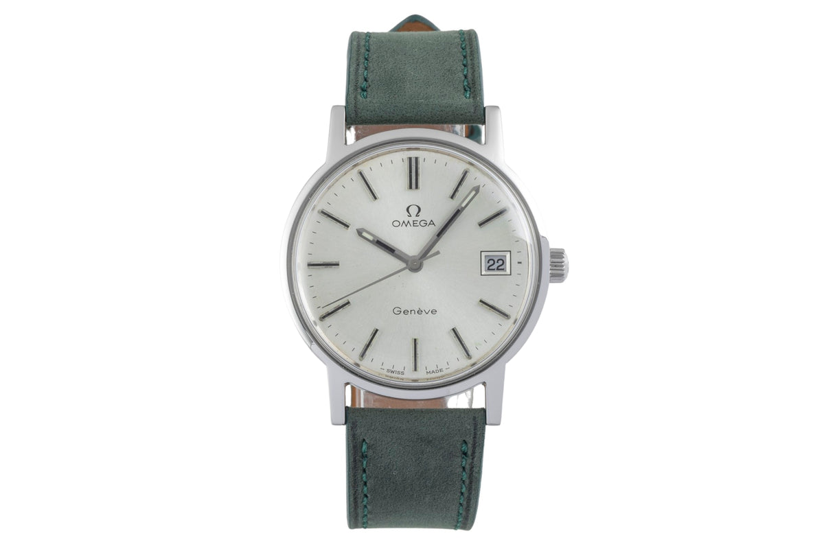Omega Geneve steel manual winding men's watch 136.0104 Vintage  [2605476]