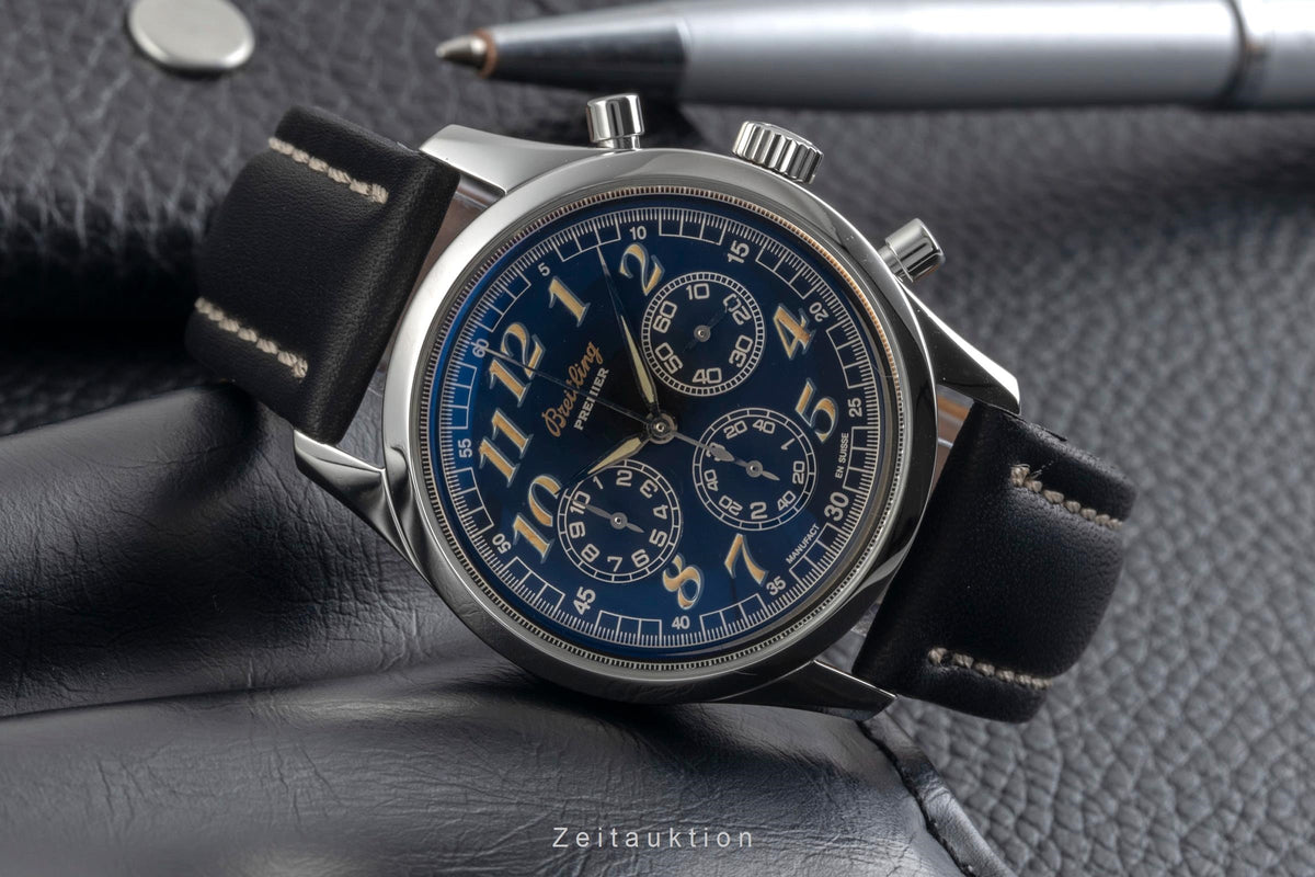 Breitling Premier steel automatic men's watch A40035  [2605482]
