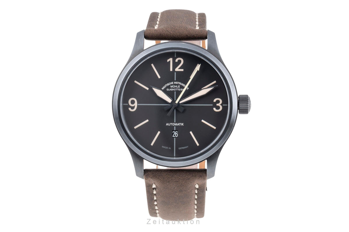 Mühle Glashütte Terranaut II Trail Stahl Automatik Herrenuhr Ref. M1-40-43/7 B&P [2605486]