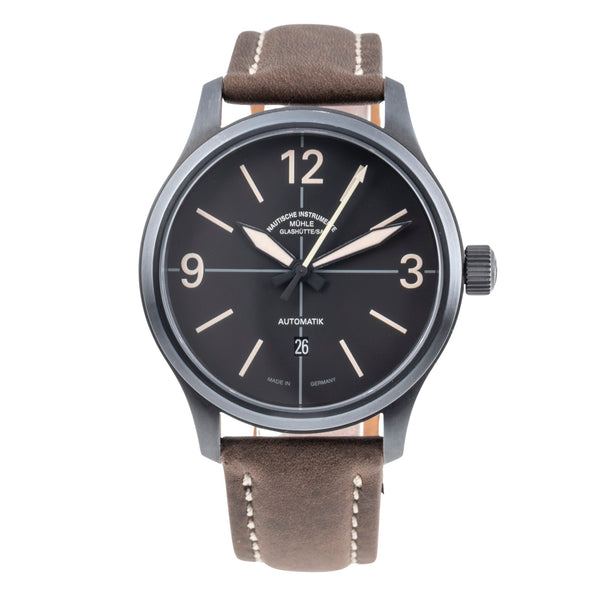 Mühle Glashütte Terranaut II Trail Stahl Automatik Herrenuhr Ref. M1-40-43/7 B&P [2605486]