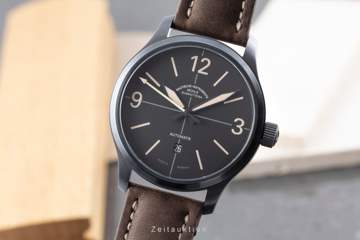 Mühle Glashütte Terranaut II Trail Stahl Automatik Herrenuhr Ref. M1-40-43/7 B&P [2605486]