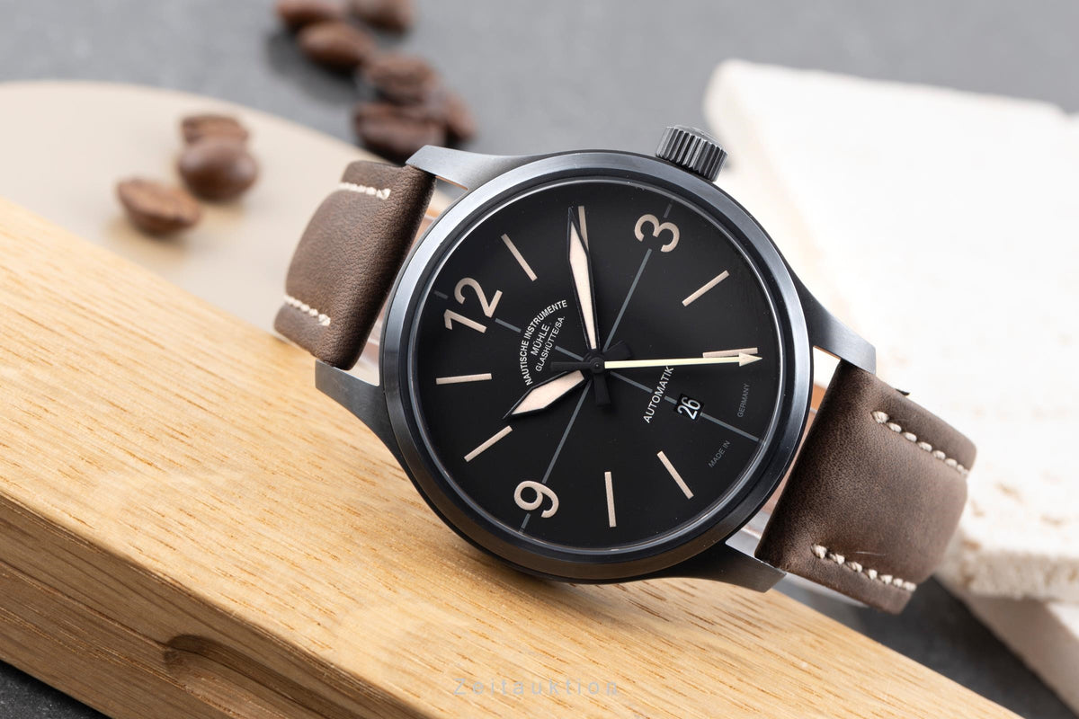 Mühle Glashütte Terranaut II Trail Stahl Automatik Herrenuhr Ref. M1-40-43/7 B&P [2605486]