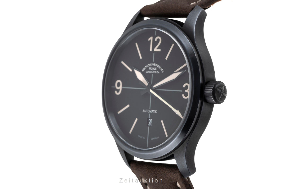 Mühle Glashütte Terranaut II Trail Stahl Automatik Herrenuhr Ref. M1-40-43/7 B&P [2605486]