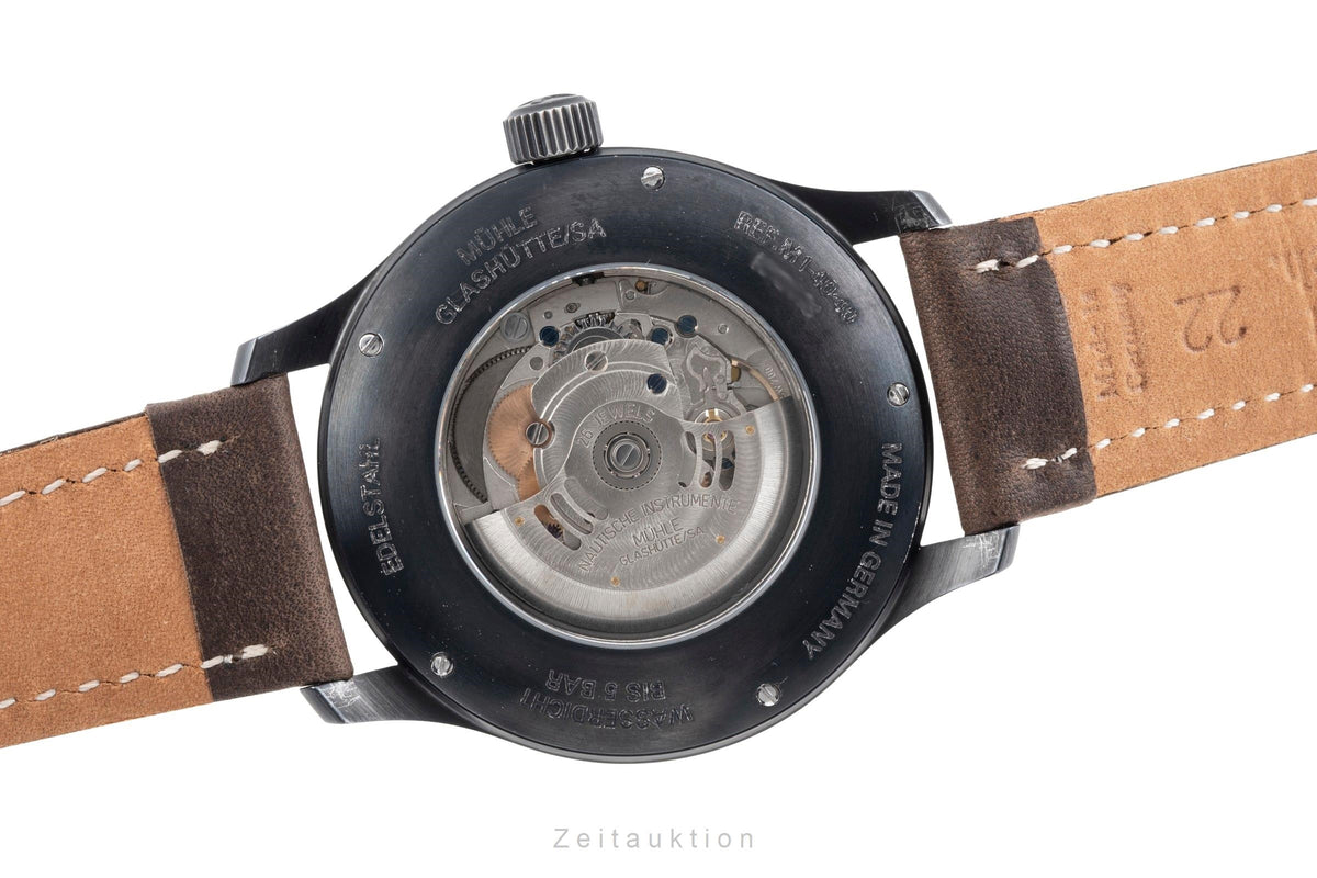 Mühle Glashütte Terranaut II Trail Stahl Automatik Herrenuhr Ref. M1-40-43/7 B&P [2605486]