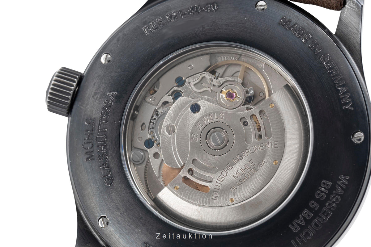 Mühle Glashütte Terranaut II Trail Stahl Automatik Herrenuhr Ref. M1-40-43/7 B&P [2605486]