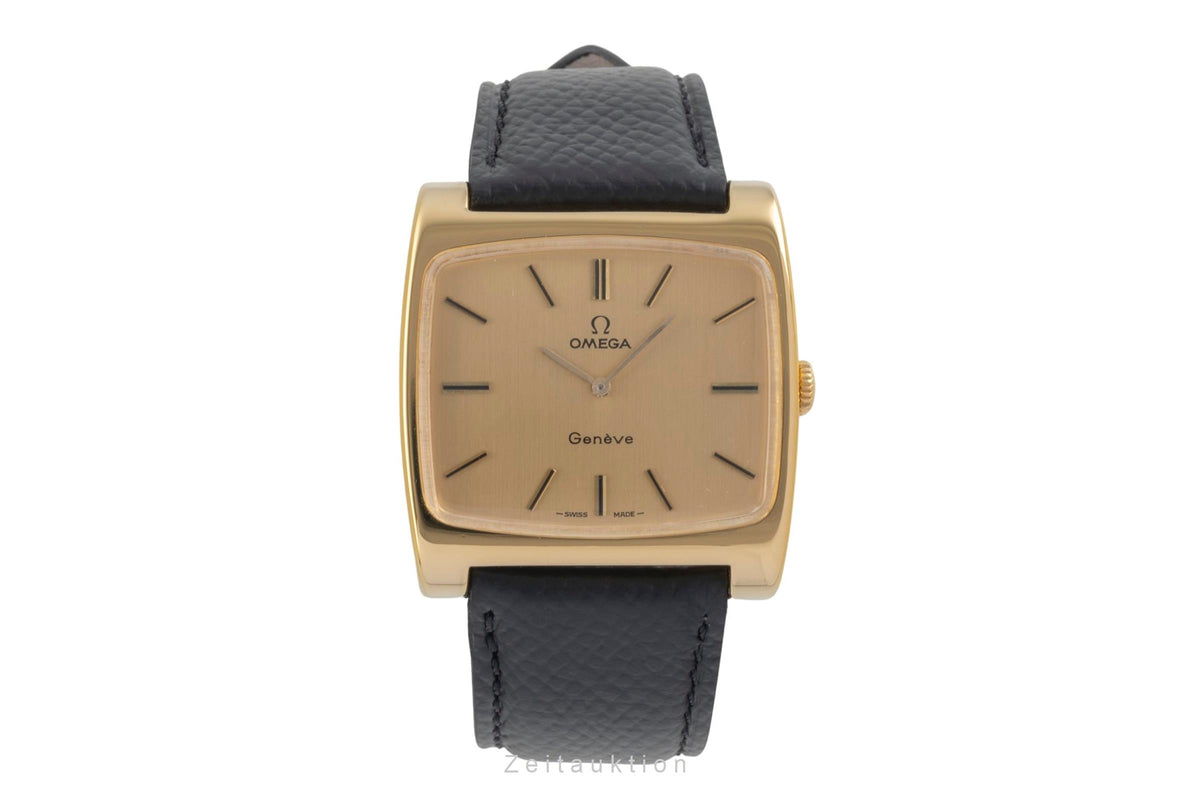 Omega Geneve laiton doré à remontage manuel montre pour hommes 111.0109 Vintage  [2605494]