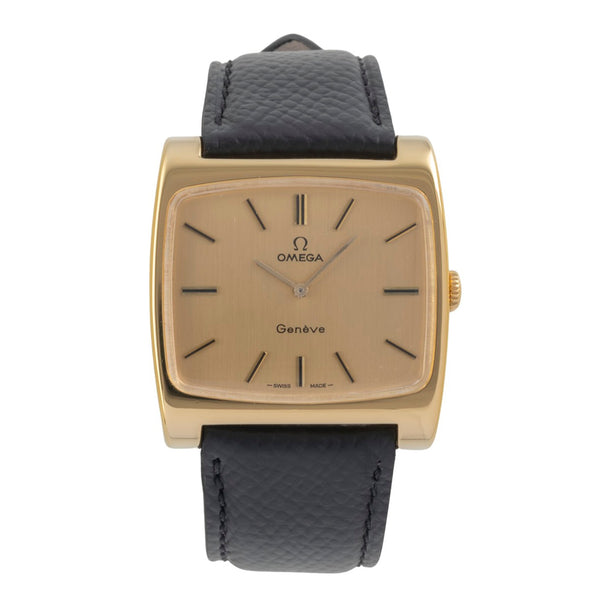 Omega Geneve laiton doré à remontage manuel montre pour hommes 111.0109 Vintage  [2605494]