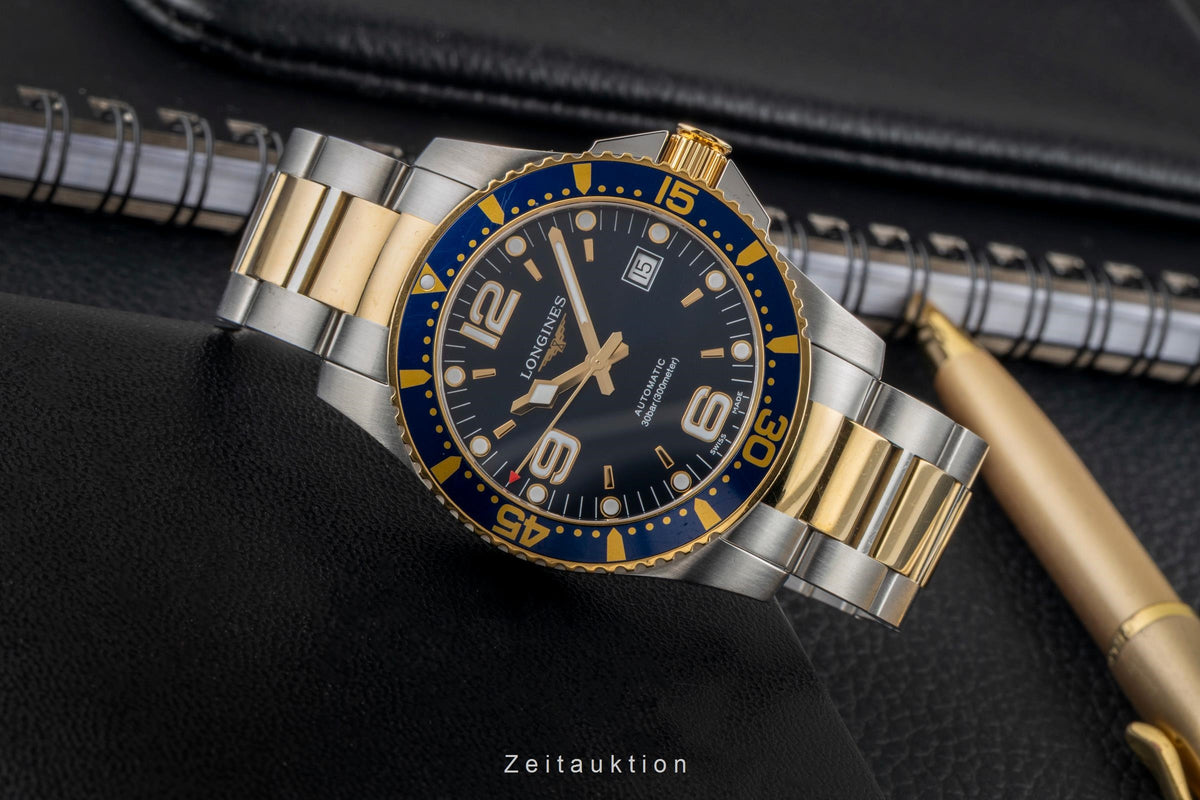 Longines Hydro Conquest steel automatic men's watch L3.742.3.96.7 LP: 1700EUR  [2605495]