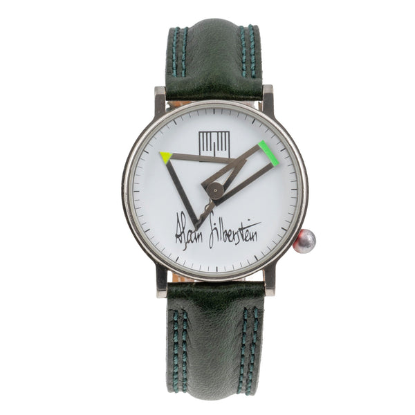 Alain Silberstein Klok chromed brass quartz men's watch  [2605499]
